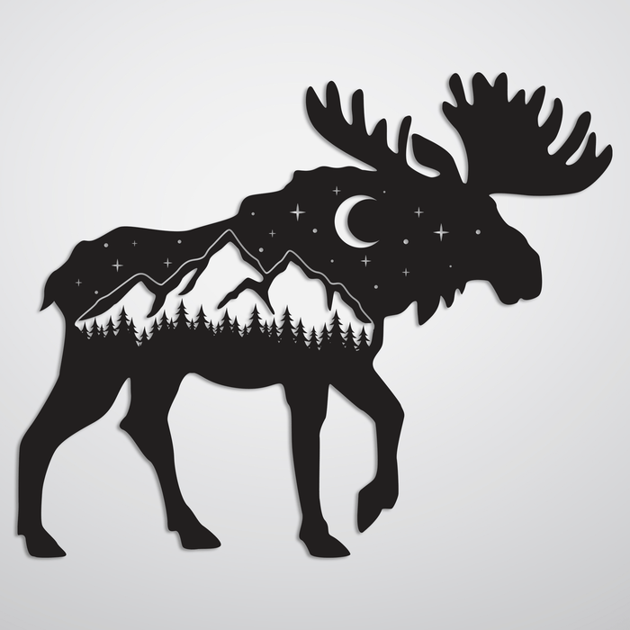 Moose - Metal Wall Art - MetalPlex