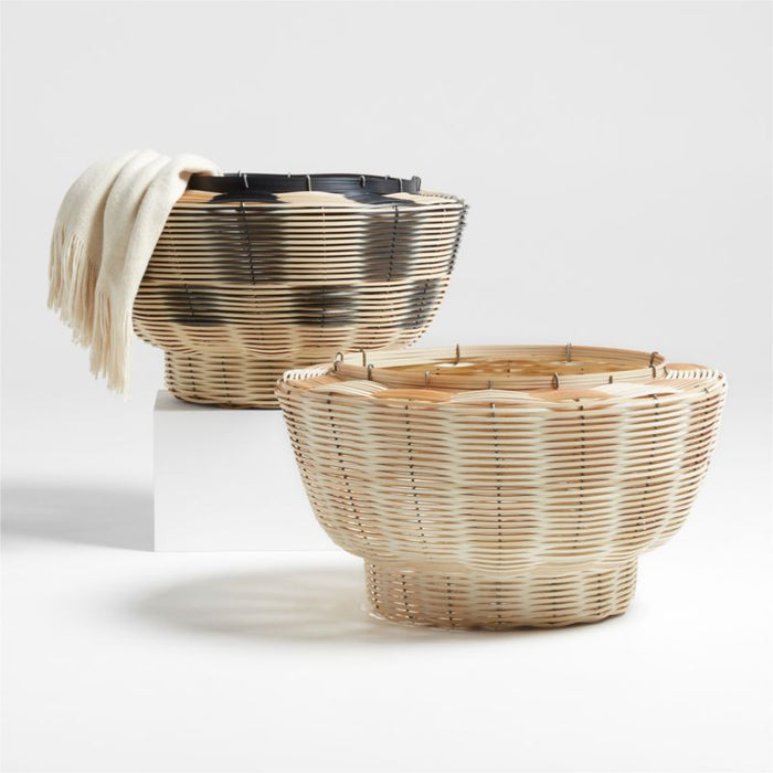 Mo's Crib Woven Black Basket