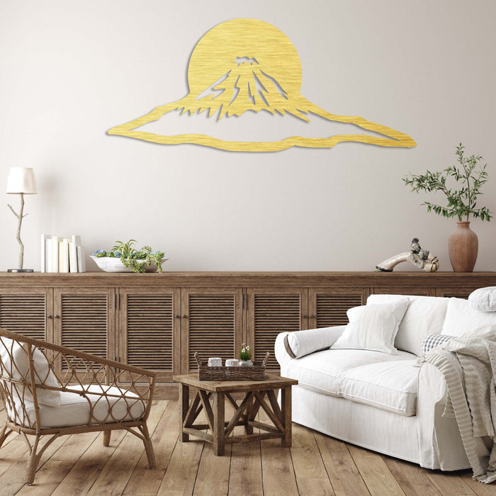 Mount Fuji Sunset - Metal Wall Art - MetalPlex