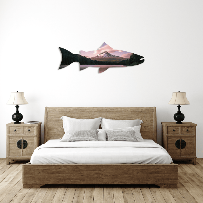 Mount Hood Trout - Metal Wall Art - MetalPlex