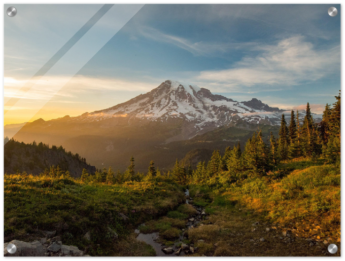 Mount Rainier Sunrise - Print - MetalPlex