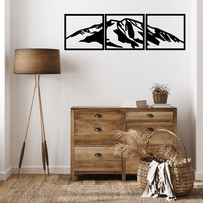 Mount Sopris (3 Piece) - Metal Wall Art - MetalPlex