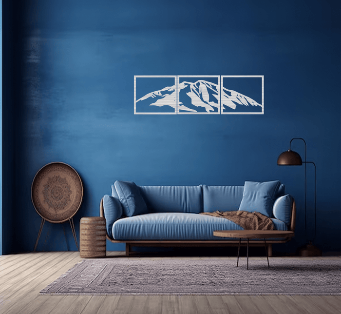 Mount Sopris (3 Piece) - Metal Wall Art - MetalPlex