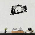 Mountain Backpacker- Metal Wall Art - MetalPlex