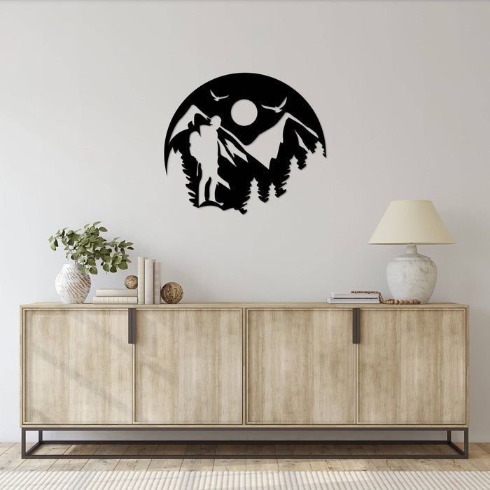 Mountain Hiking - Metal Wall Art - MetalPlex