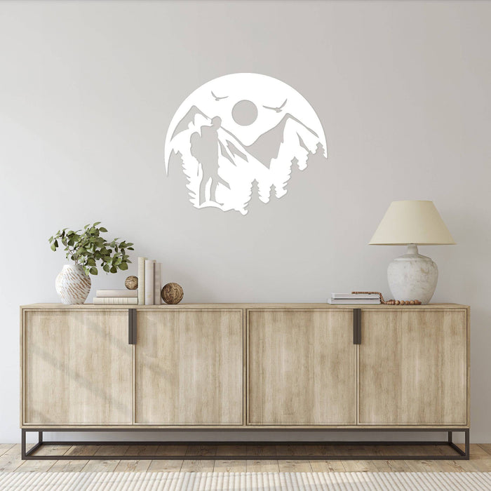 Mountain Hiking - Metal Wall Art - MetalPlex