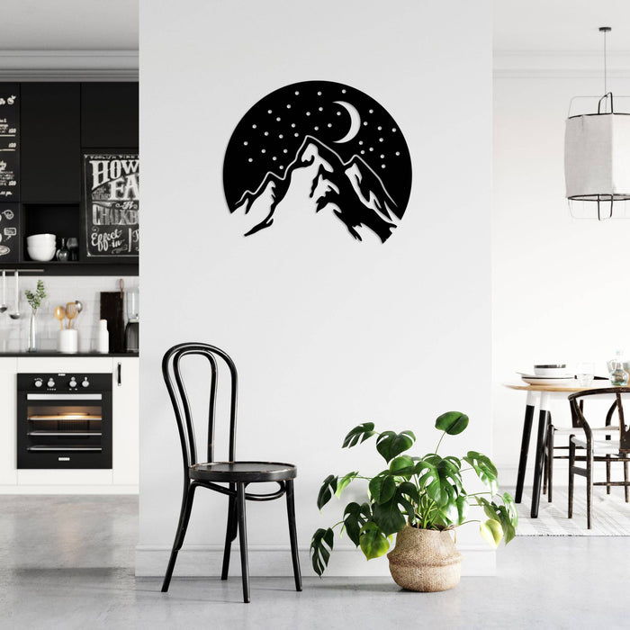 Mountain Night - Metal Wall Art - MetalPlex