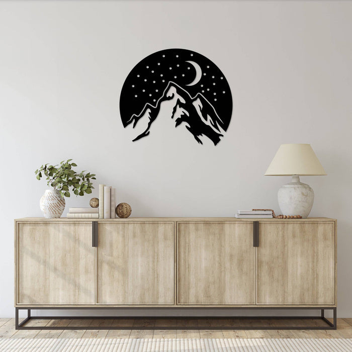 Mountain Night - Metal Wall Art - MetalPlex