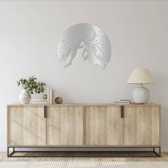 Mountain Night - Metal Wall Art - MetalPlex