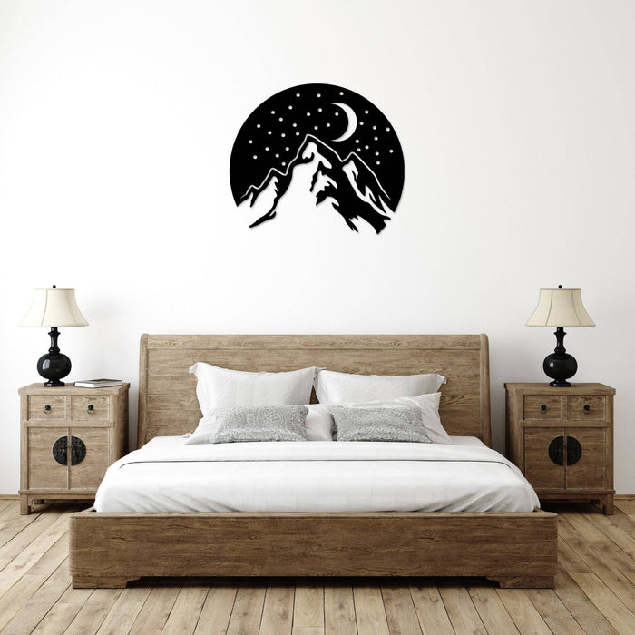 Mountain Night - Metal Wall Art - MetalPlex