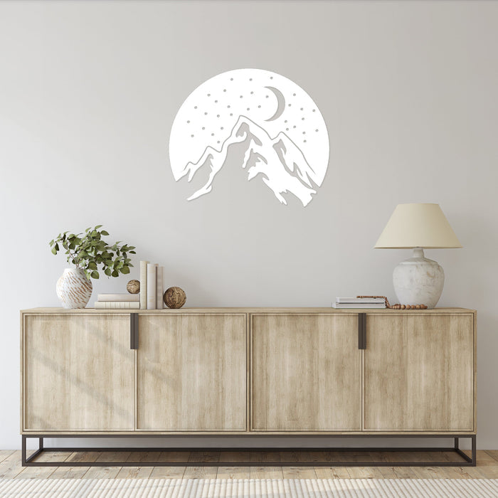 Mountain Night - Metal Wall Art - MetalPlex