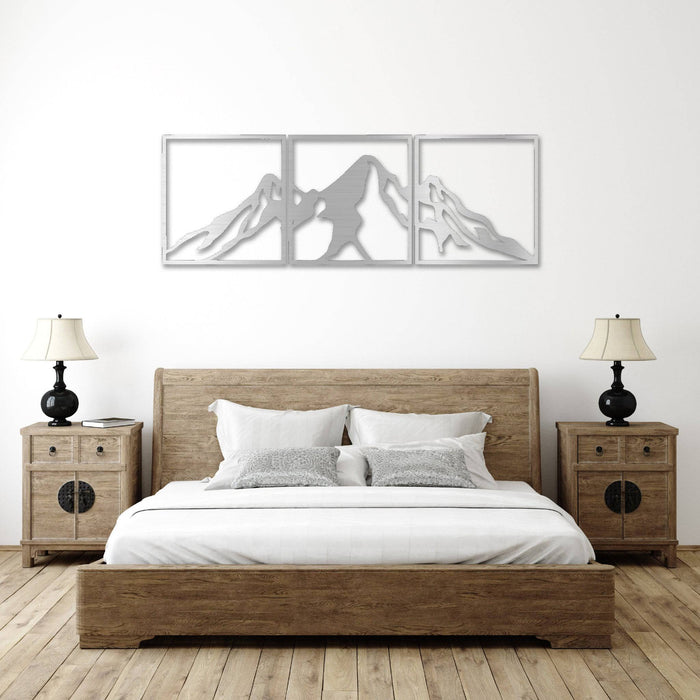 Mountain Range (3 Piece) - Metal Wall Art - MetalPlex