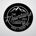 Mountains Are Calling Alternative - Metal Wall Art - MetalPlex