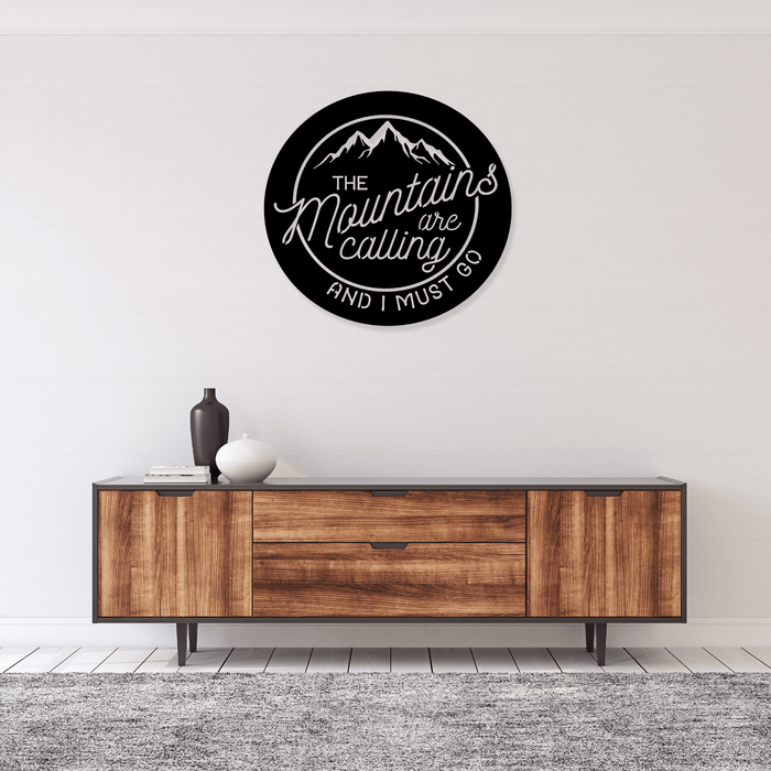 Mountains Are Calling Alternative - Metal Wall Art - MetalPlex