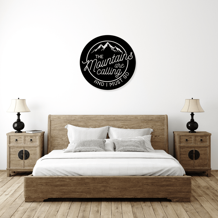 Mountains Are Calling Alternative - Metal Wall Art - MetalPlex