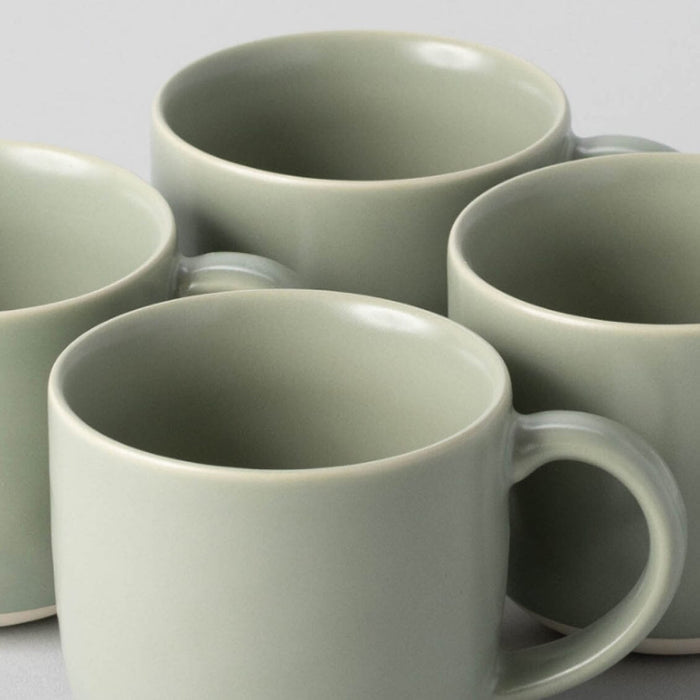 Mugs dinnerware by Fable Home, shown in a beachgrassgreen finish. – #beachgrassgreen