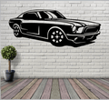 Mustang Metal Wall Art – Ford Classic Car Automotive Man Cave Decor
