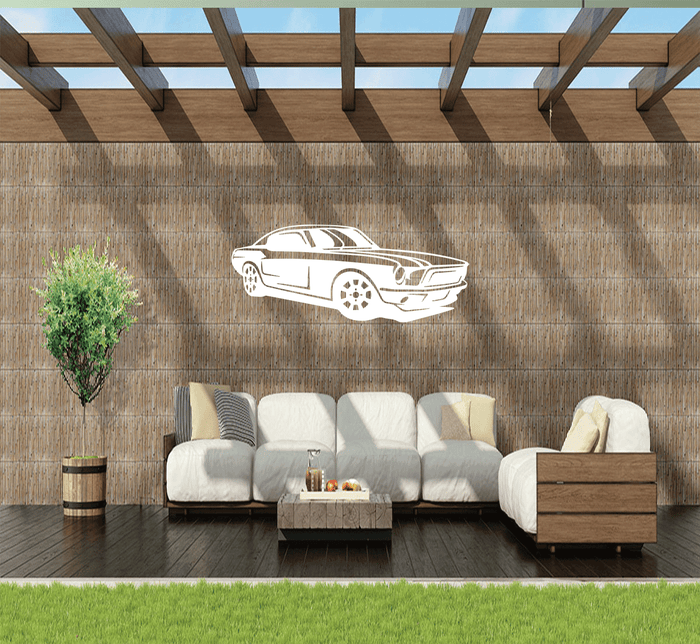 Mustang Metal Wall Art – Ford Classic Car Automotive Man Cave Decor