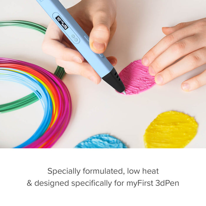 myFirst 3dPen Artist PLA Filament Refill — 6 Colors, FDA Approved