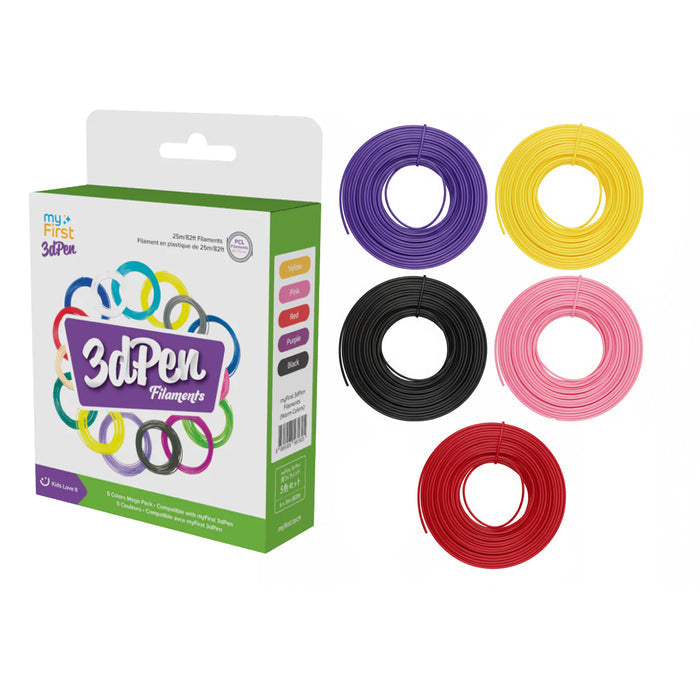 myFirst 3dPen Make — 3D Pen for Kids with 9 Filaments & Stencil Book