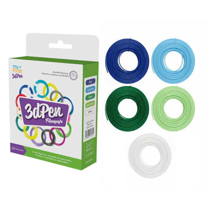 myFirst 3dPen Make — 3D Pen for Kids with 9 Filaments & Stencil Book