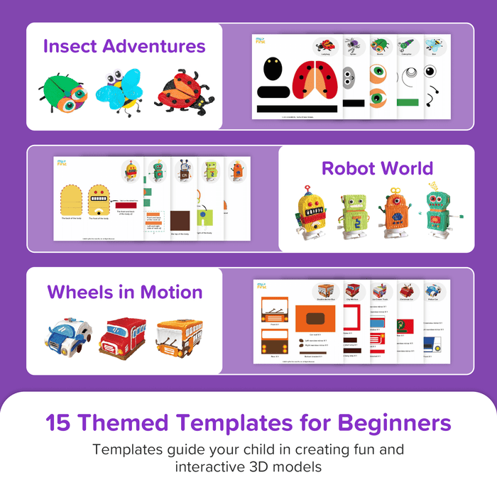 myFirst 3dPen Make Creator Kit — Kid-Safe 3D Printing Pen with Filaments
