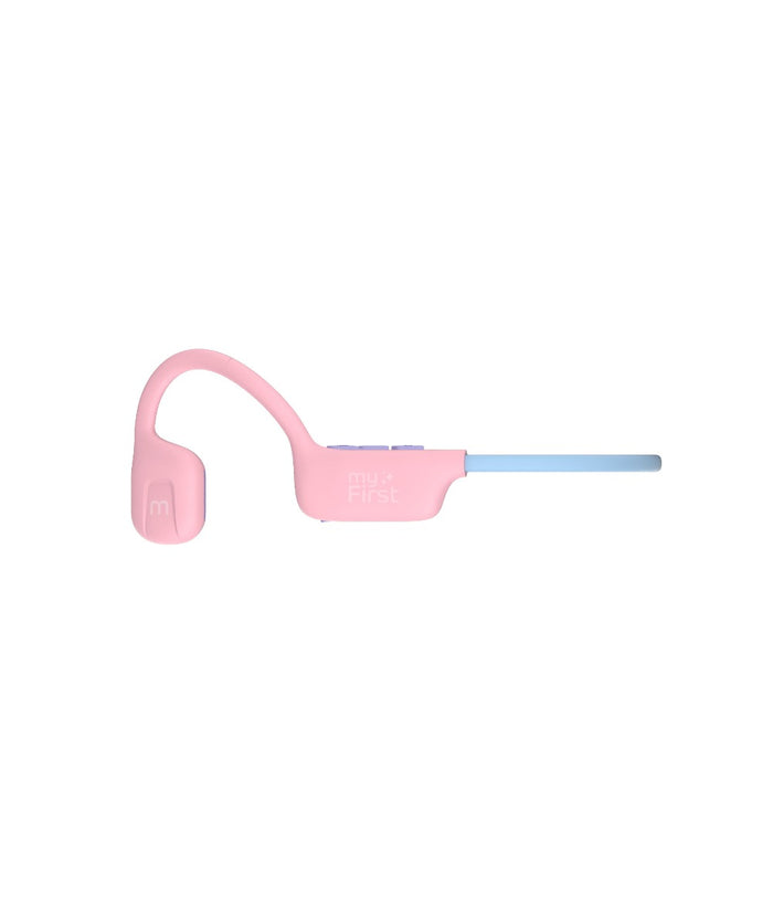 closeup of open ear headphones for kids
