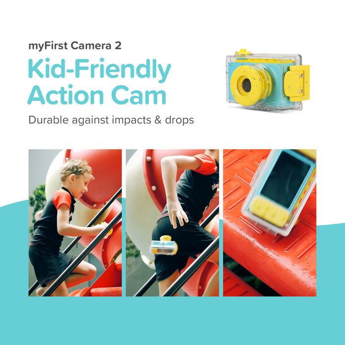 myFirst Camera 2 — Waterproof Camera for Kids with IPX8 (10ft)