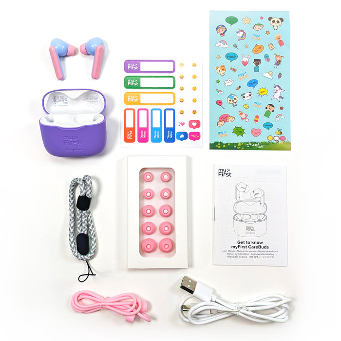 myFirst CareBuds — Kids Wireless Earbuds with 85dB Volume Limit