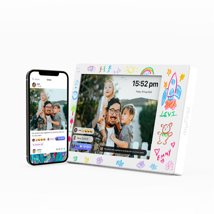 myFirst Frame Doodle — Smart Digital Frame with Interactive Drawing