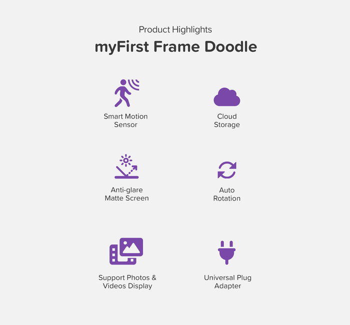 myFirst Frame Doodle — Smart Digital Frame with Interactive Drawing