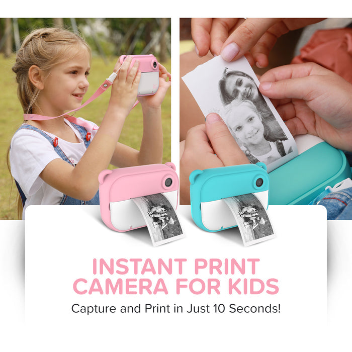 myFirst Insta 2 — Zero Ink Thermal Print Camera for Kids with 12MP