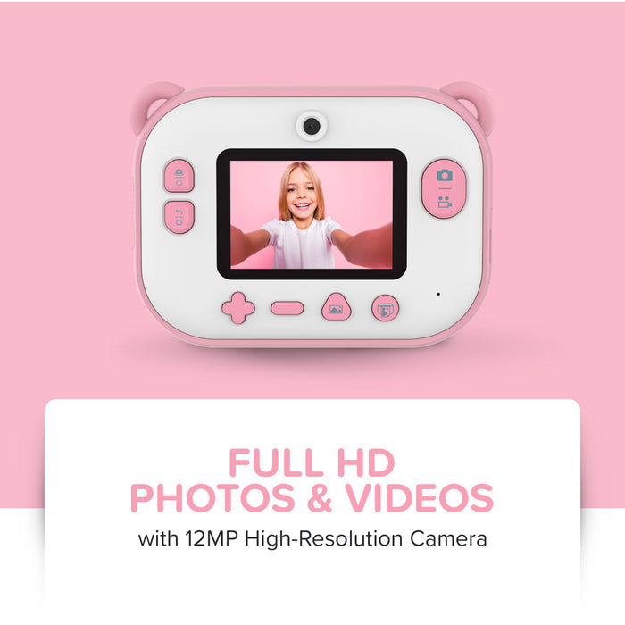 myFirst Insta 2 — Zero Ink Thermal Print Camera for Kids with 12MP
