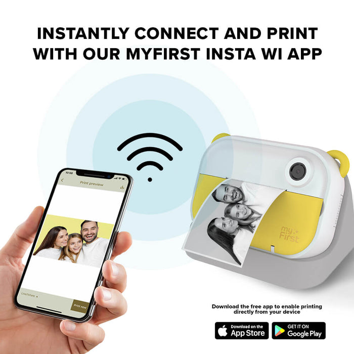 myFirst Insta Wi — Instant Print Camera & Label Maker 2-in-1 for Kids