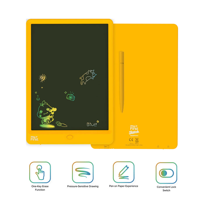 myFirst Sketch 3 — LCD Writing Tablet for Kids with One-Key Erase