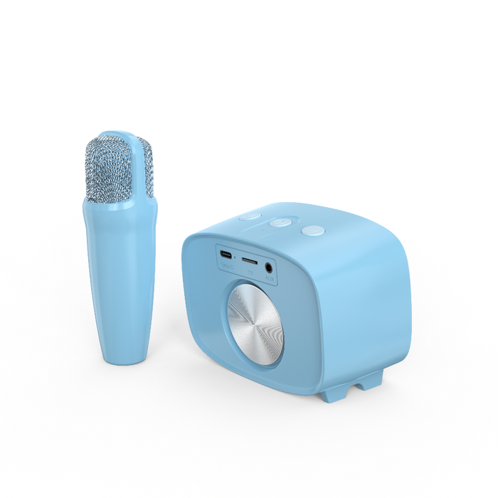 blue speaker microphone karaoke machine for kids myfirst