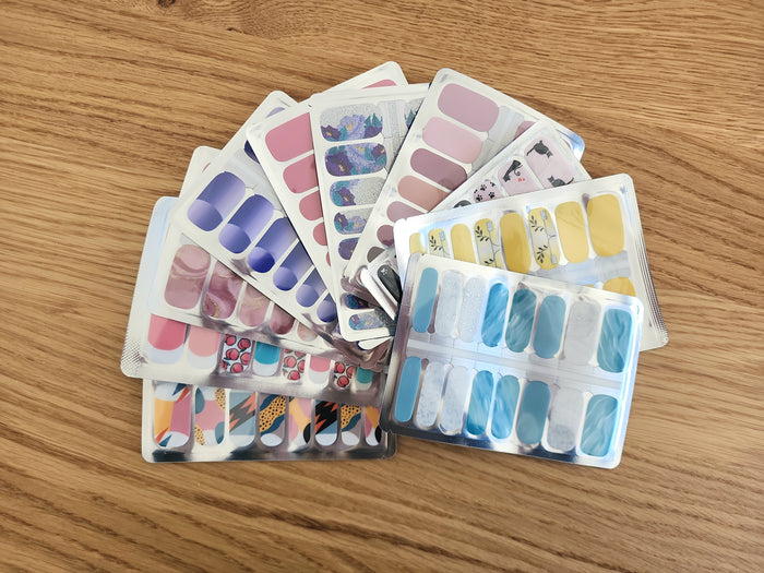 Dark Khaki Mystery Bundle Nail Wraps 10 sets