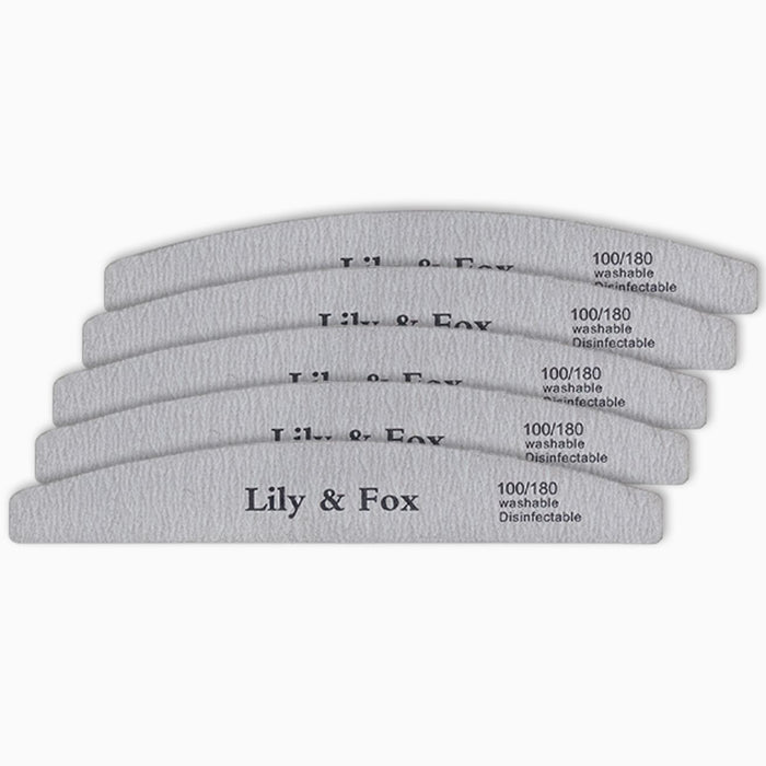 Nail File Firm - 5 Pack (7 inch wood core nail file)