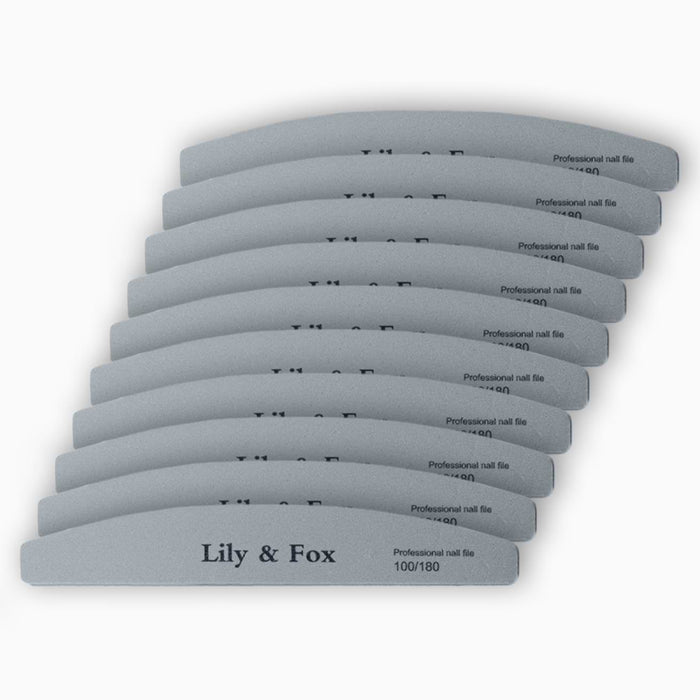 Nail File Soft - 10 Pack (7 inch foam core nail file)