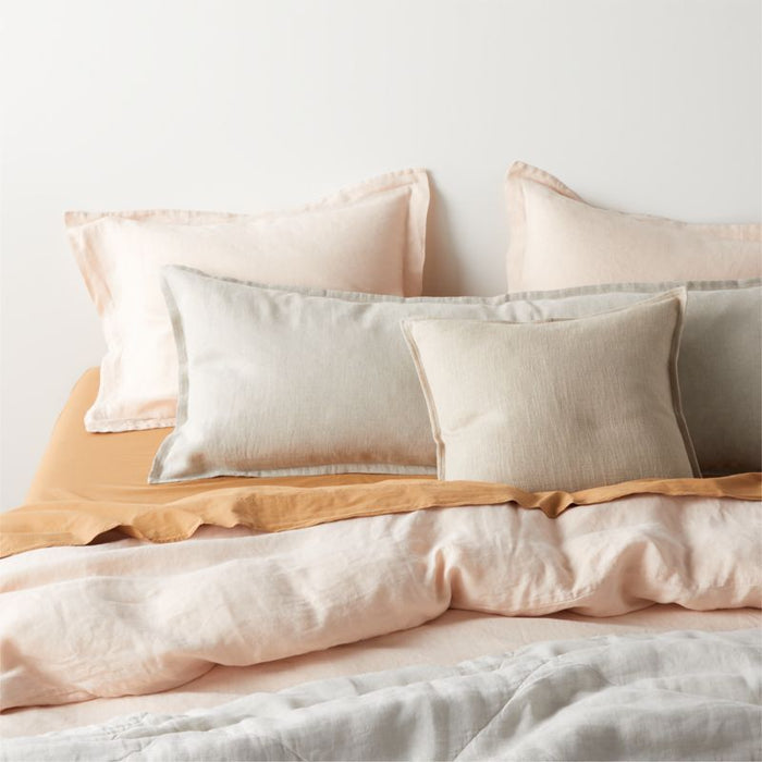 Natural Hemp Fiber Elegant Pink King-Size Duvet Cover