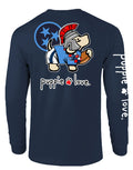 NAVY AND RED MASCOT PUP, ADULT LS PUPPIE LOVE