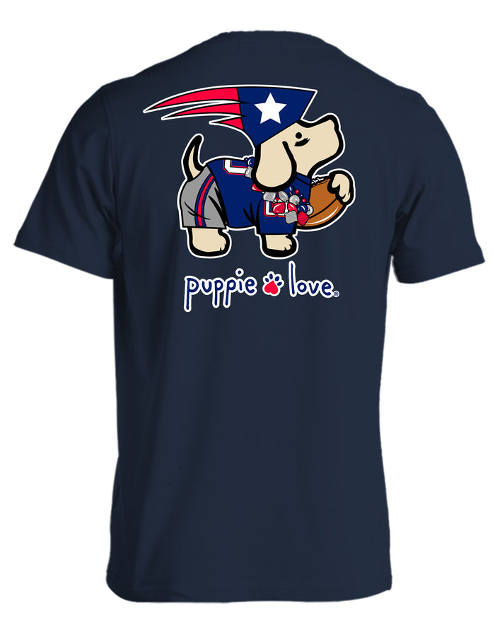 NAVY, RED, AND SILVER MASCOT PUP PUPPIE LOVE