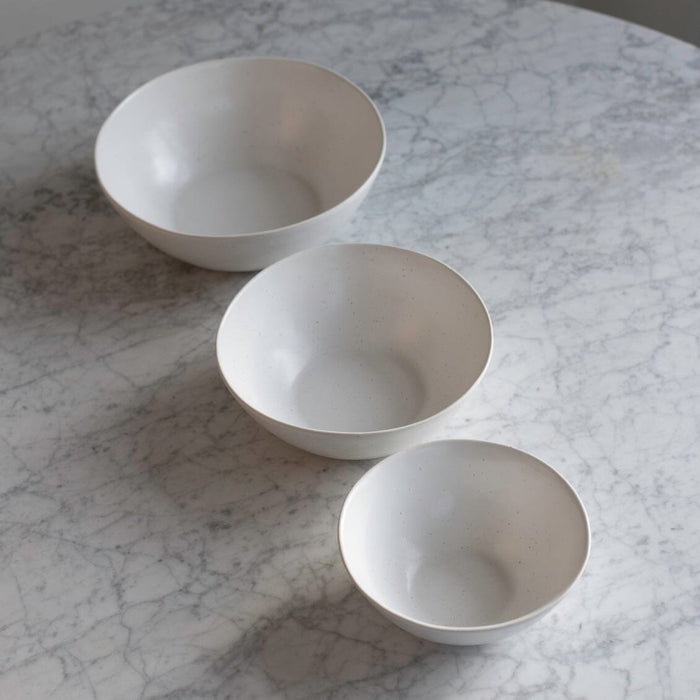 Nested serving bowls dinnerware by Fable Home, shown in a blushpink finish. – #blushpink