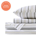Neutral Twill Stripe Sheet Set