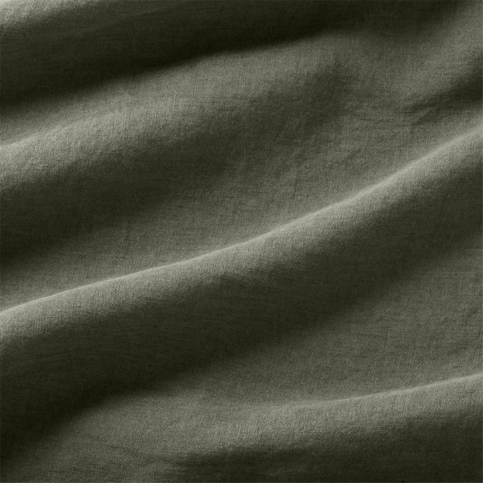 New Natural European Flax Certified Linen Burnt Green Euro Bed Pillow Sham