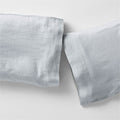 New Natural EUROPEAN FLAX-certified Linen Mist Blue King Pillowcases, Set of 2