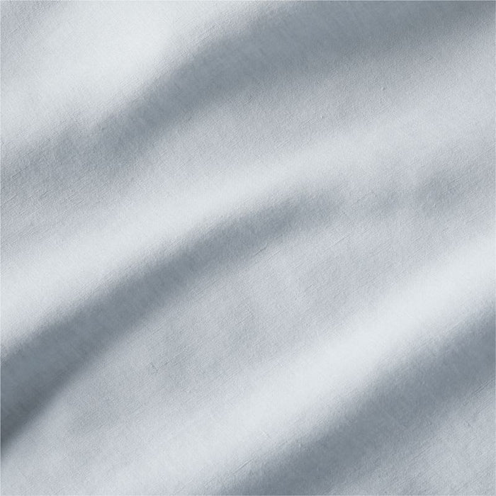 New Natural EUROPEAN FLAX-certified Linen Mist Blue King Pillowcases, Set of 2