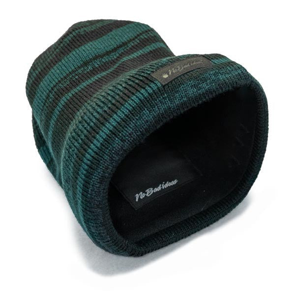 No Bad Ideas - Hawk Fleece Lined Beanie Hat - Close-Up of Stash Pocket