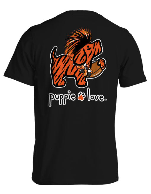 ORANGE AND BLACK MASCOT PUP PUPPIE LOVE