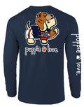 ORANGE AND NAVY MASCOT PUP, ADULT LS PUPPIE LOVE